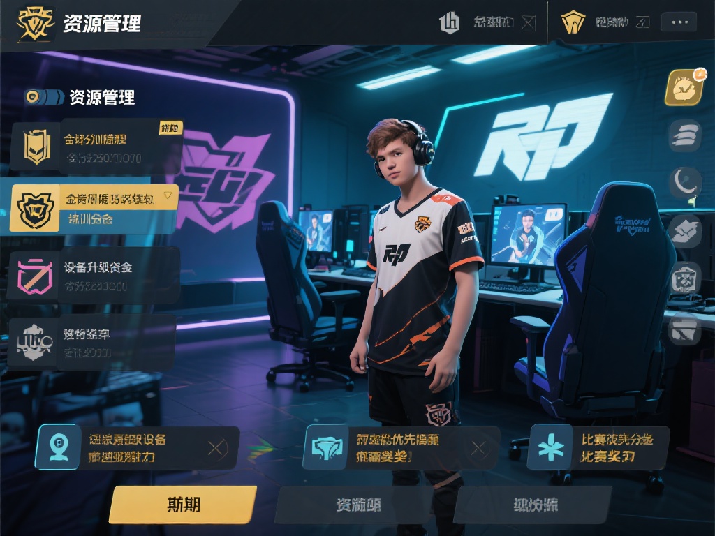 资源管理是电竞经理的核心玩法之一。你需要分配好选手