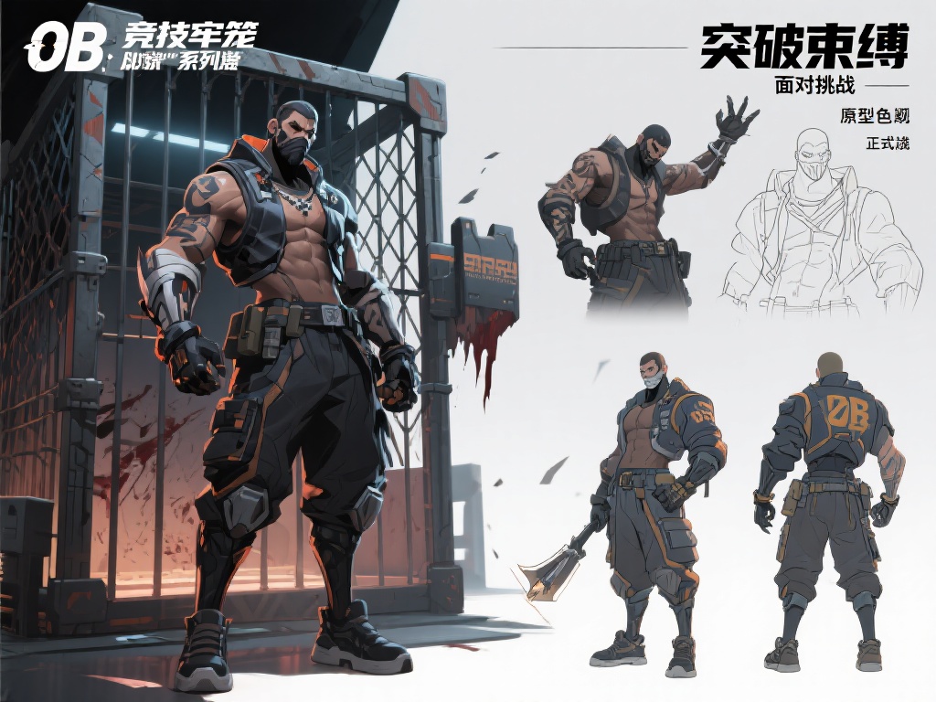 这一系列皮肤不仅生动刻画了角色在”竞技牢笼”中的挣