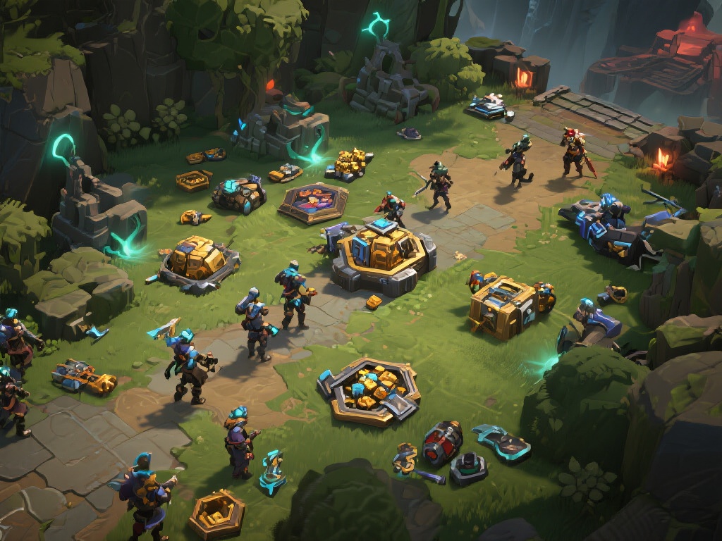 善用资源更是战术致胜的一环。地图中散落的强化道具、