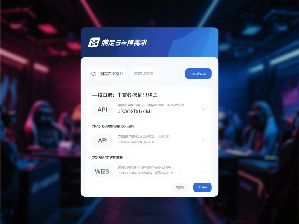 全面解析OB电竞数据API接口功能及实际应用场景 为了满足不同需求,该接口提供丰富的数据输出格式,如